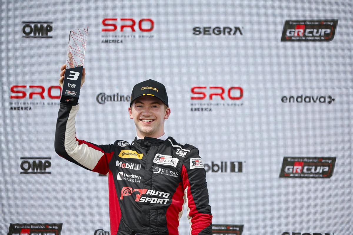 PT Autosport’s Drury earns first Toyota GR Cup podium